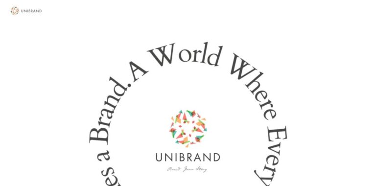 リニューアルしたUNIBRAND公式サイトのトップページ
